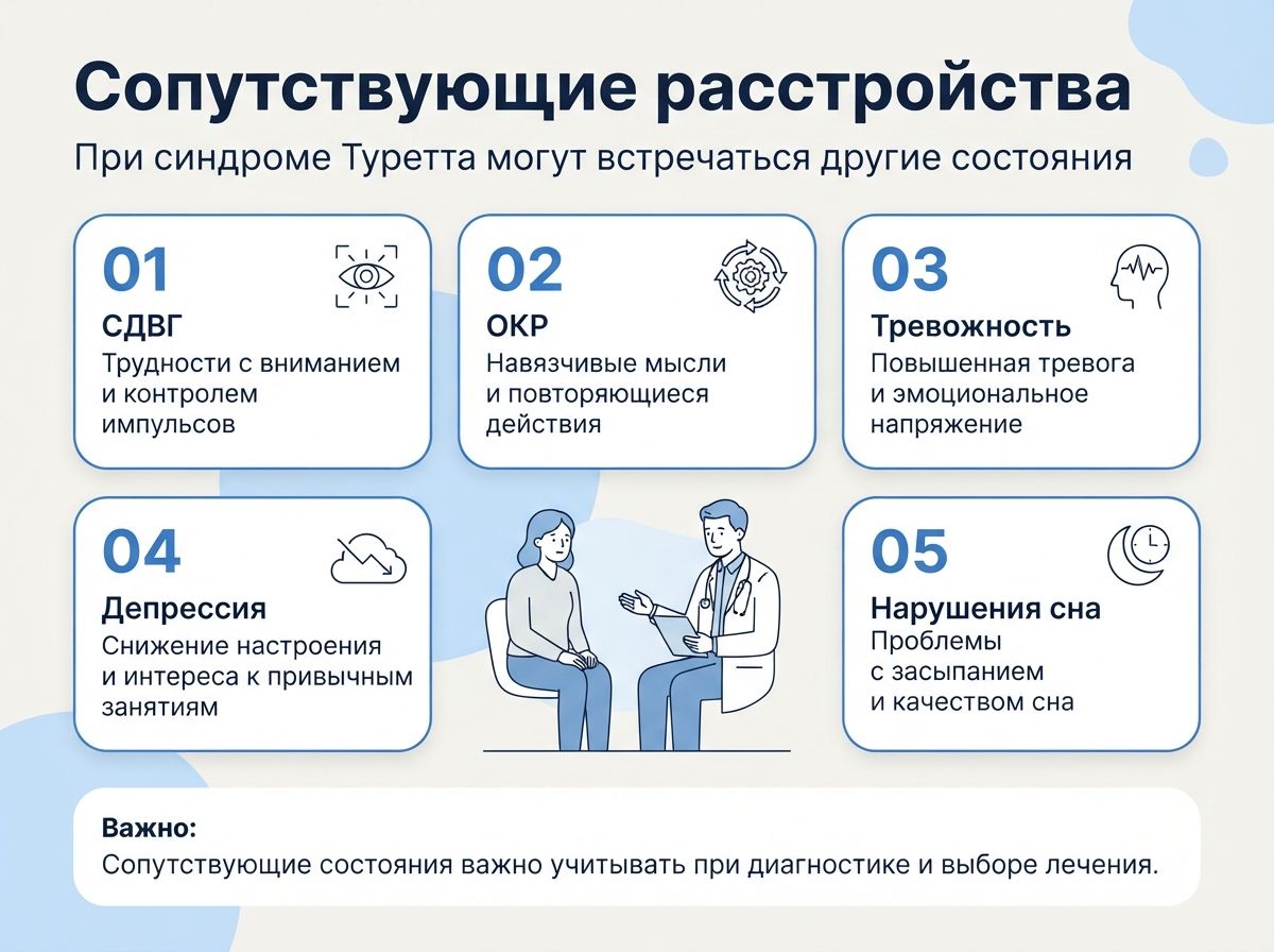 Лечение синдрома Туретта в Марксе инфографика